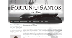 Desktop Screenshot of fortunandsantoslaw.com